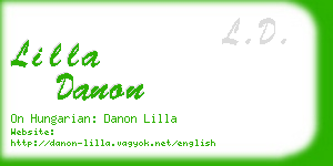lilla danon business card